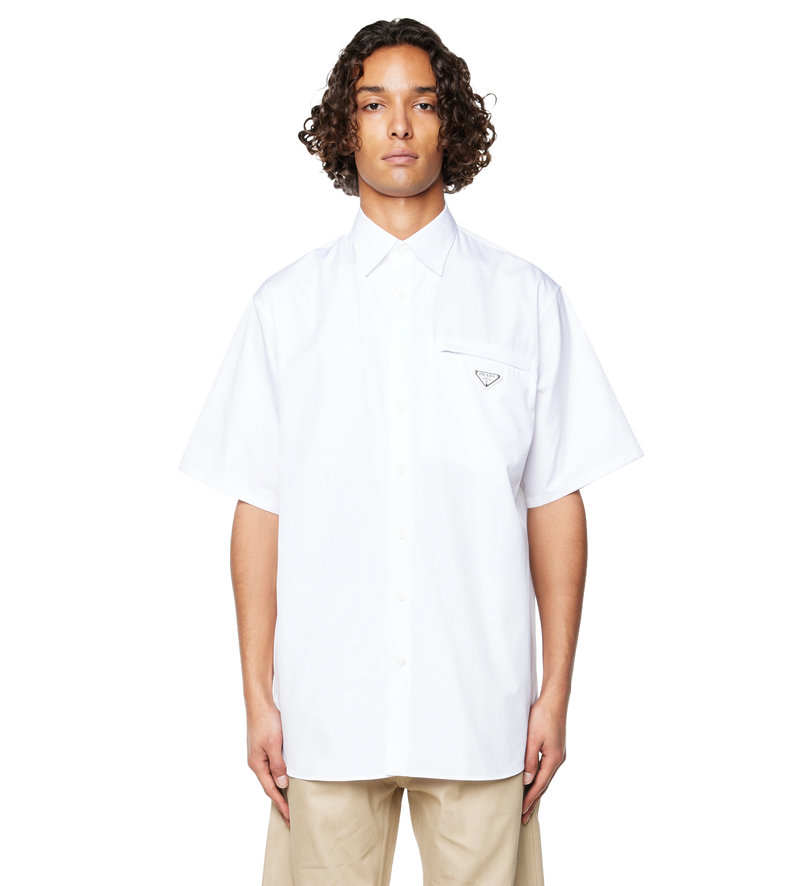 Cotton Short Sleeved Shirt White - M