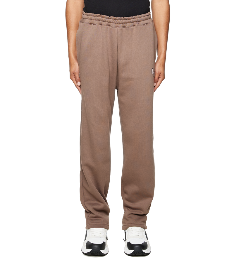 Outline Logo Straight Leg Pants Coffee Quartz - M