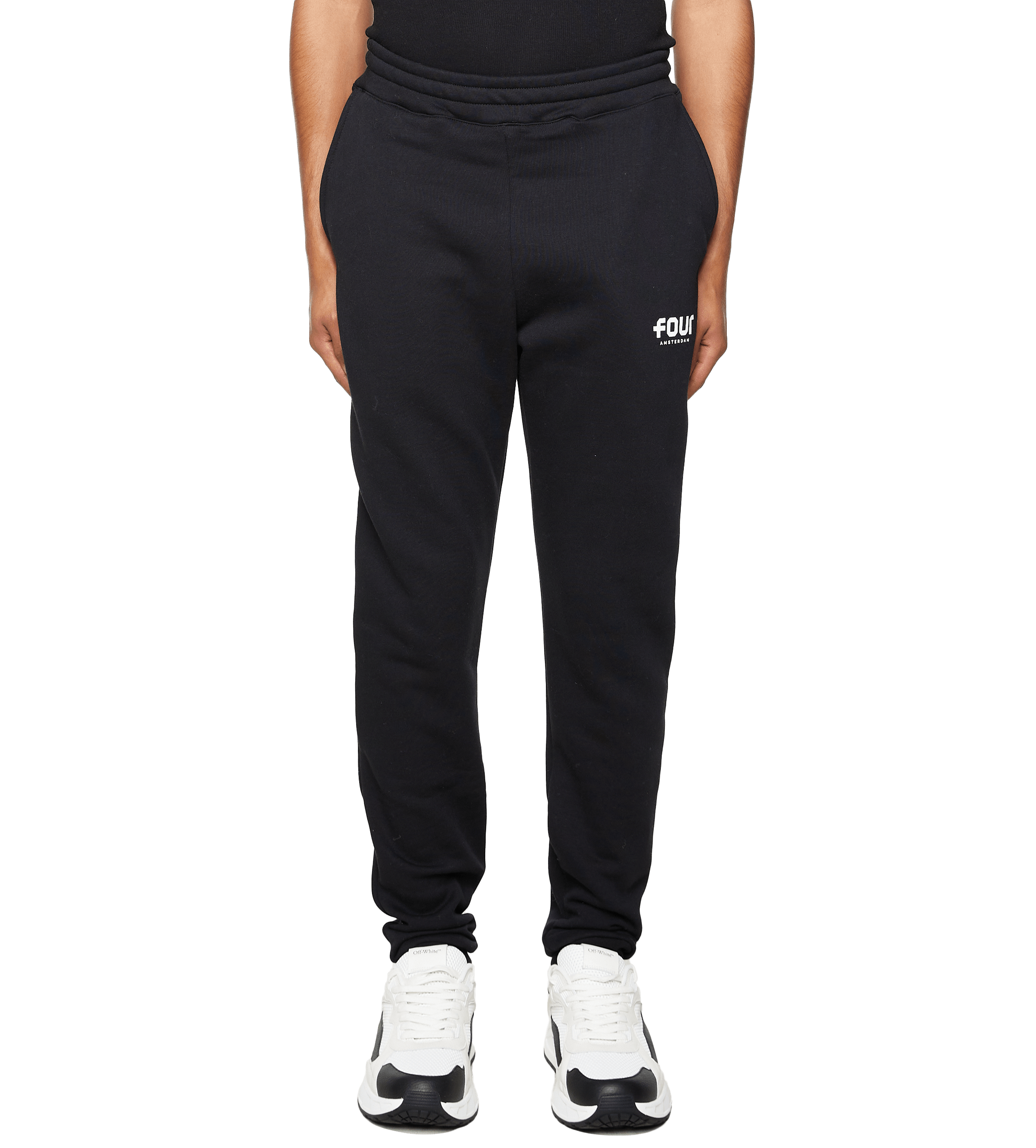 Logo Sweatpants Black – FOUR Amsterdam