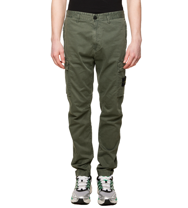 Logo-patch Cargo Pants Green - 33
