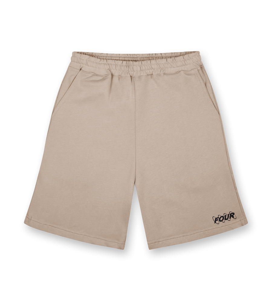 Circles Logo Shorts Vintage Khaki