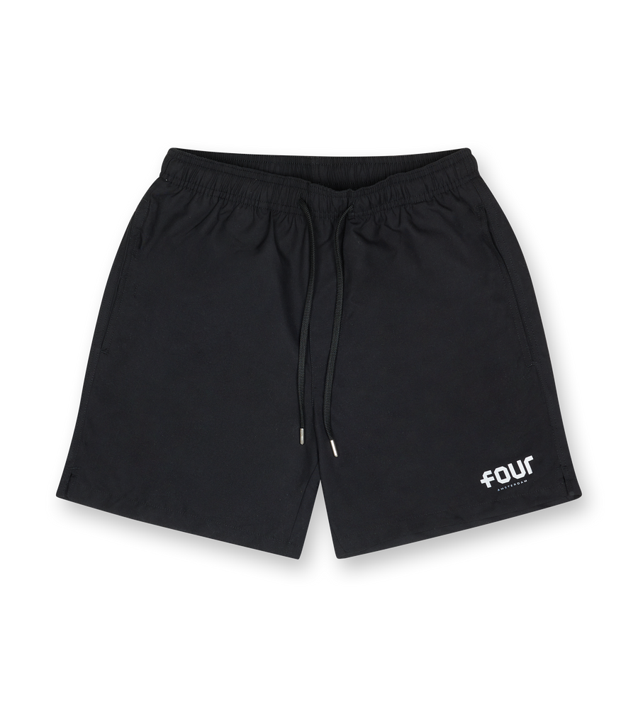 Logo Swim Shorts Black/ White