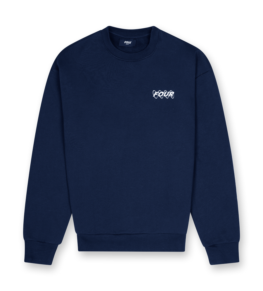 Circles Logo Crewneck Marine Blue