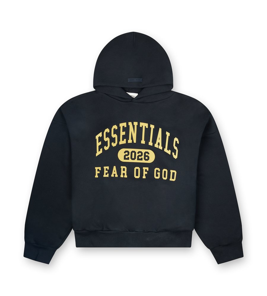 Fear of God Essentials klassieke hoodie - Vintage zwart