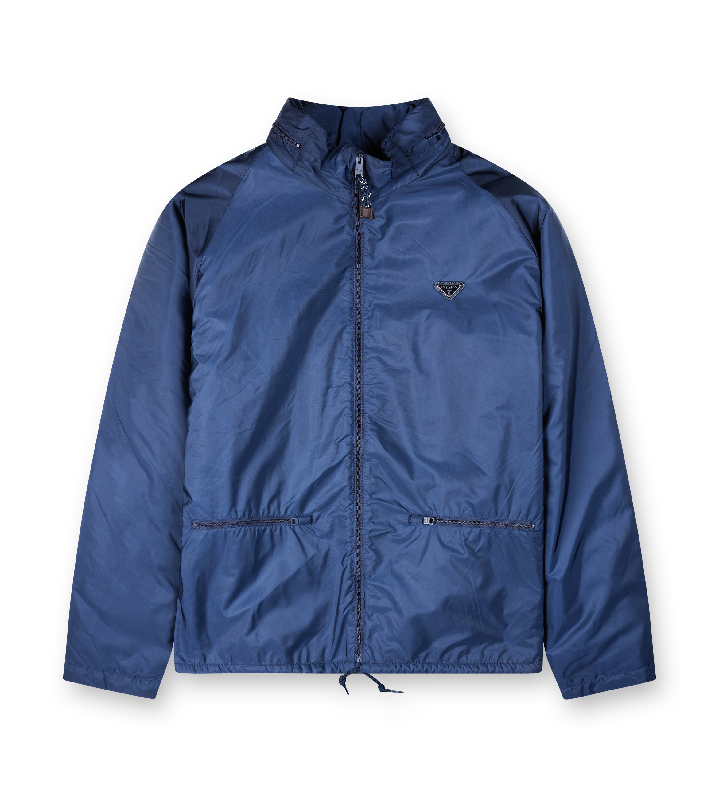 Prada Hooded Re-Nylon Jacket in Blue