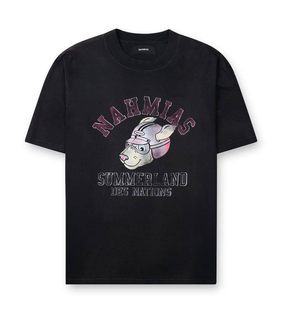 Nahmias Des Nations Boxy T-Shirt in Black