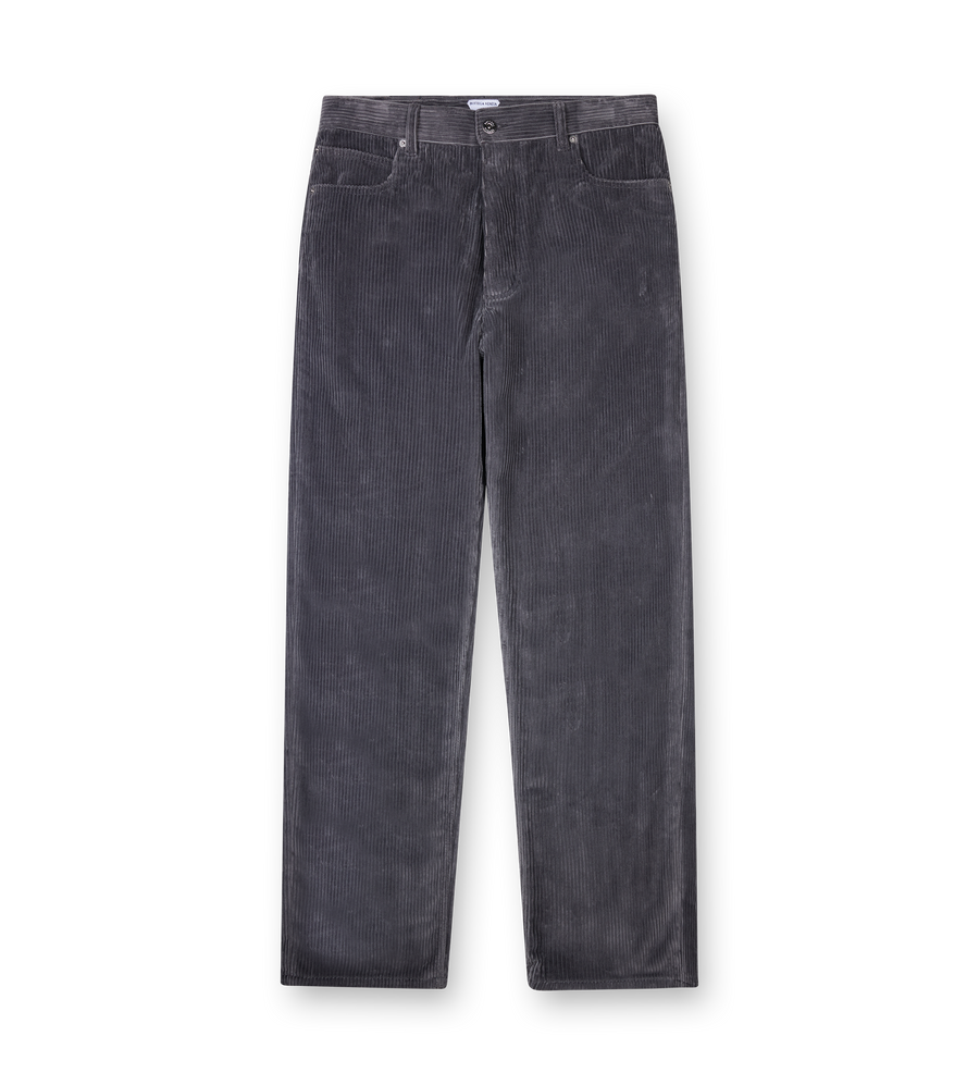 Bottega Veneta Wide-Leg Cotton-Corduroy Trousers in Grey