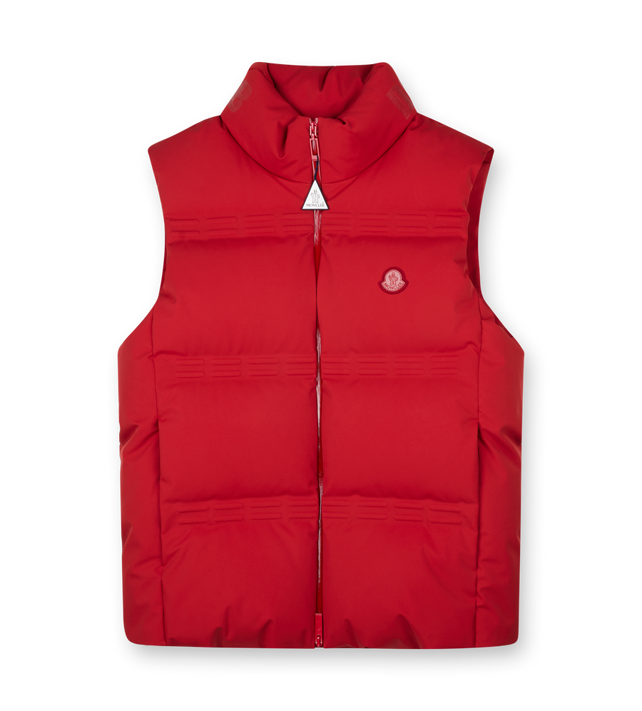 Moncler Genius x A$AP Rocky Sparky Down Gilet in Red