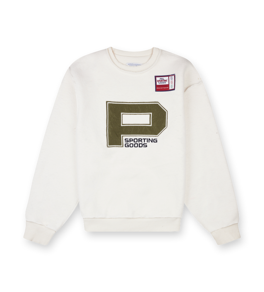 Pal Sporting Goods Boundary Inside Out Crewneck in Marshmallow