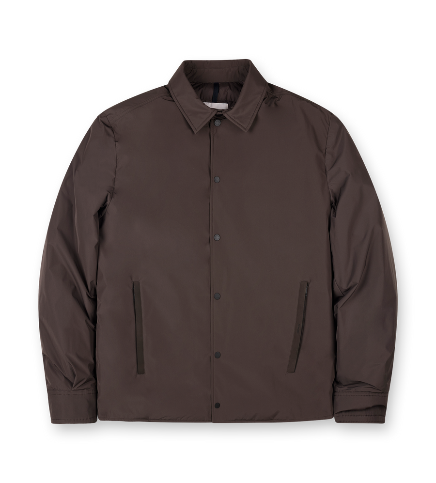 Moncler Gascogne Down Shirt Jacket in Brown