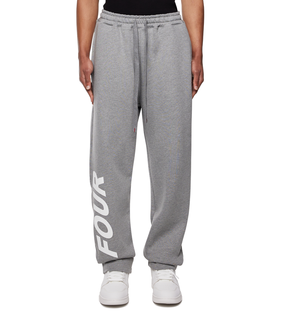 Reconstructed Circles Straight Leg Pants Grey Melange