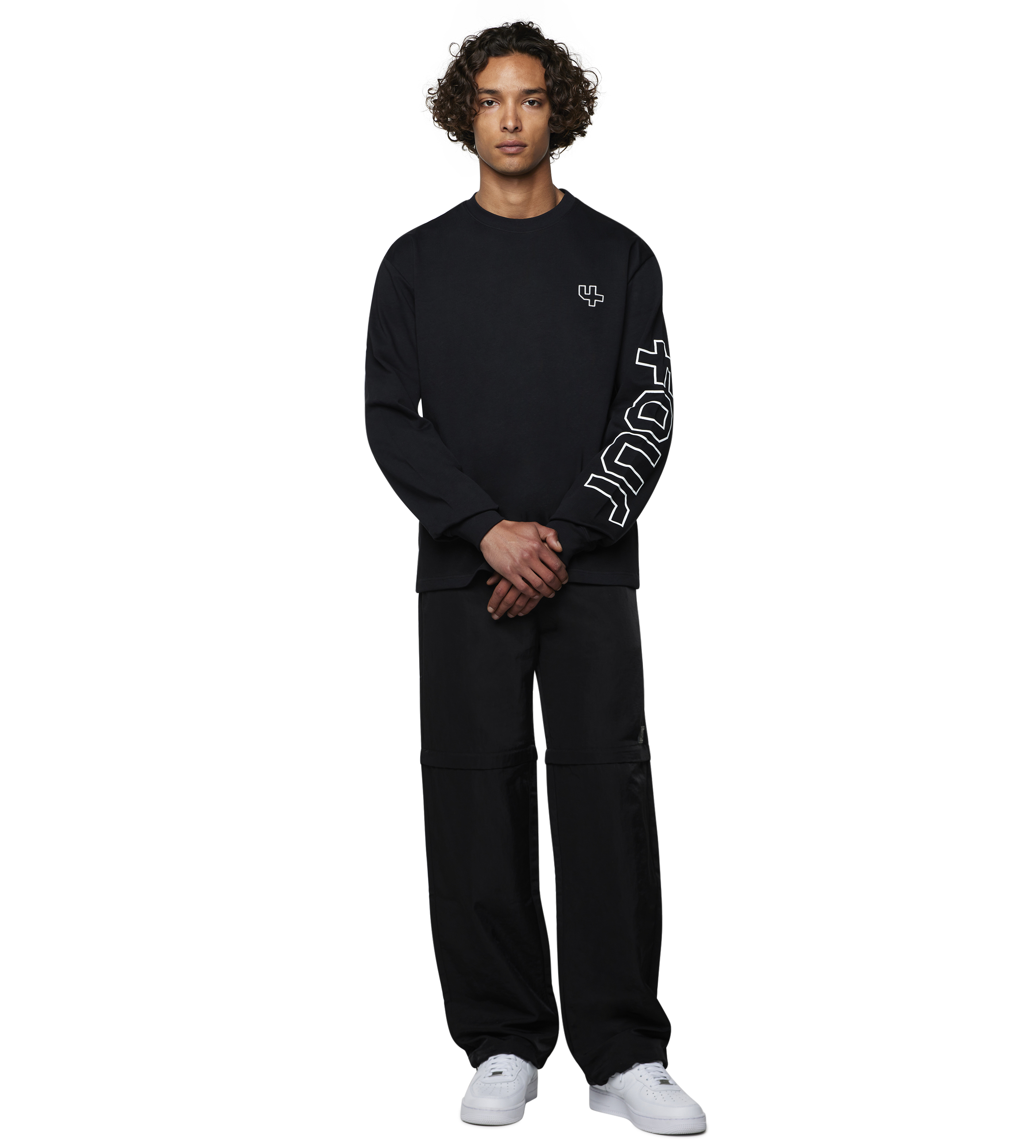 Outline Longsleeve T-shirt Black