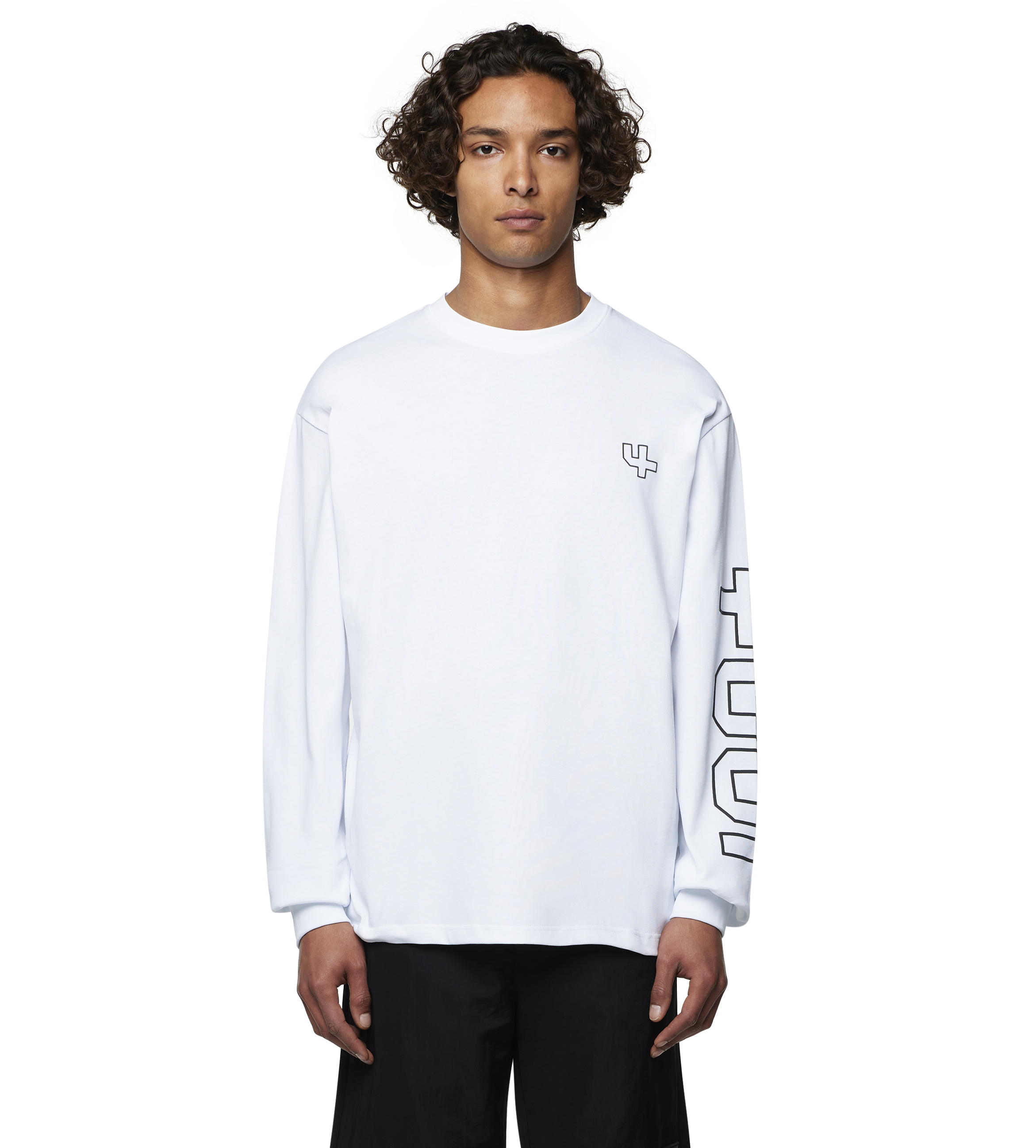 Outline Longsleeve T-shirt White