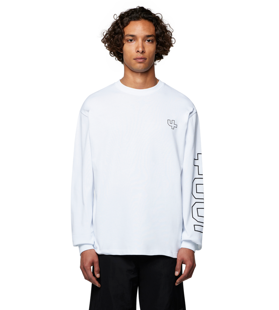 Outline Longsleeve T-shirt White