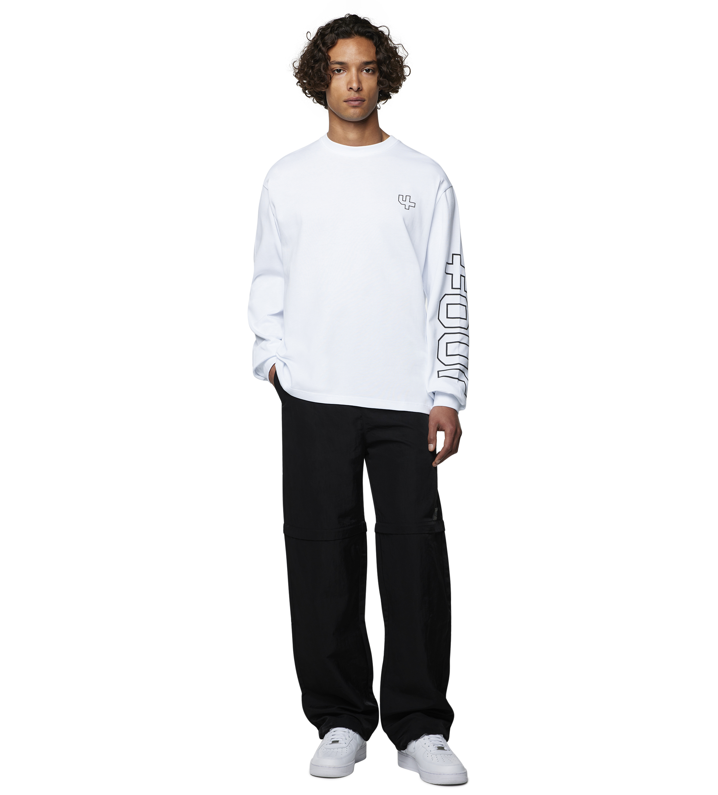 Outline Longsleeve T-shirt White