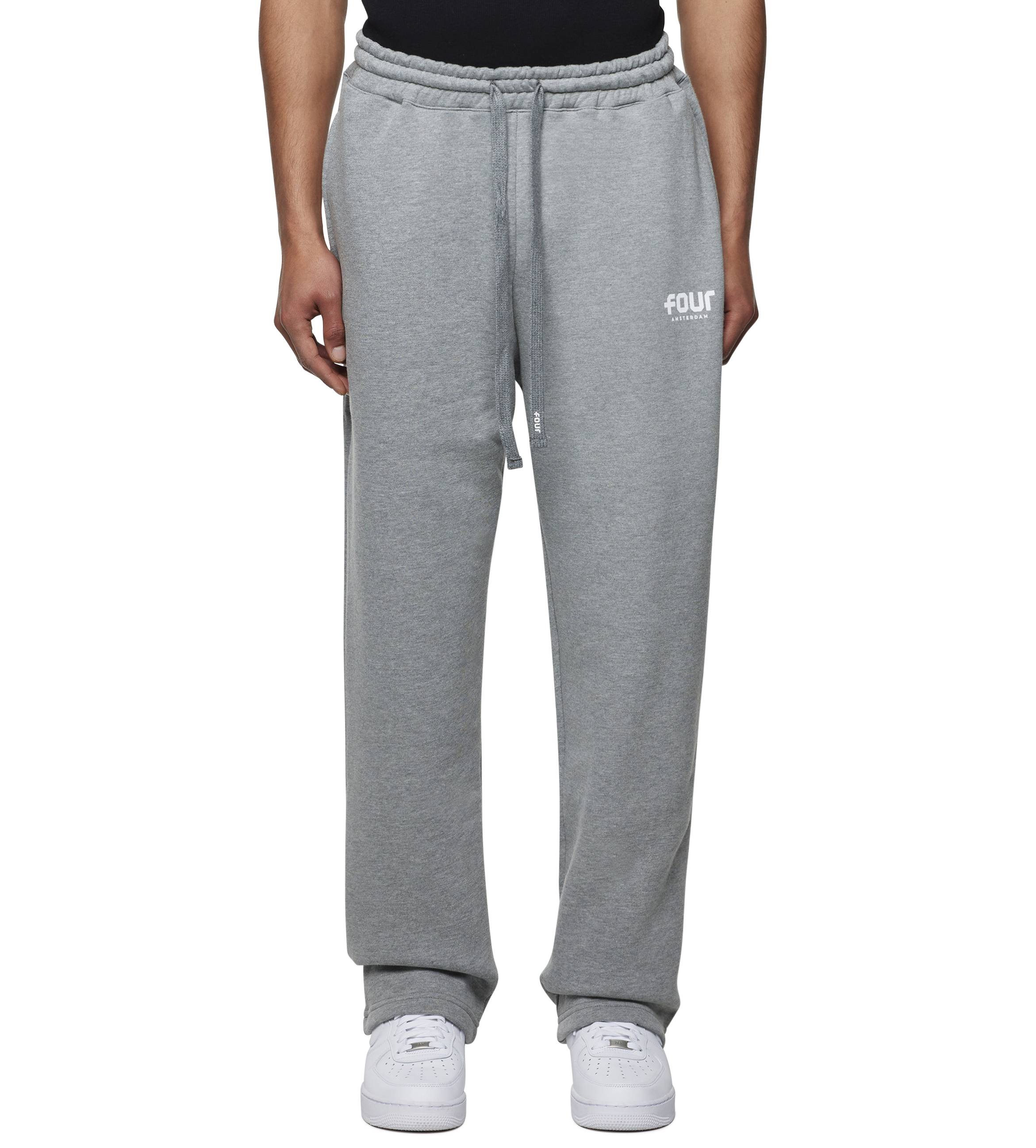 Logo Straight Leg Grey Melange