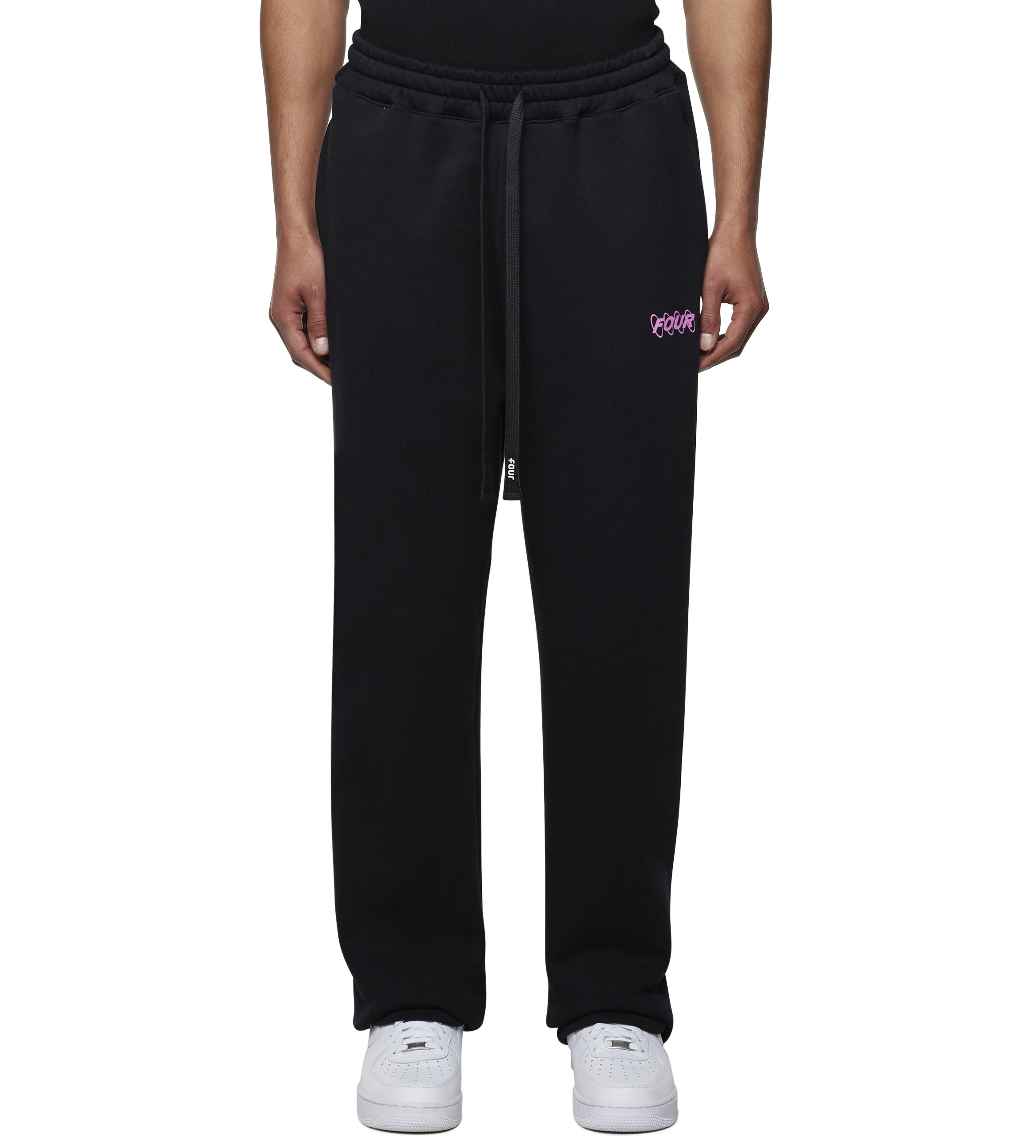 Circles Straight Leg Black/ Pink