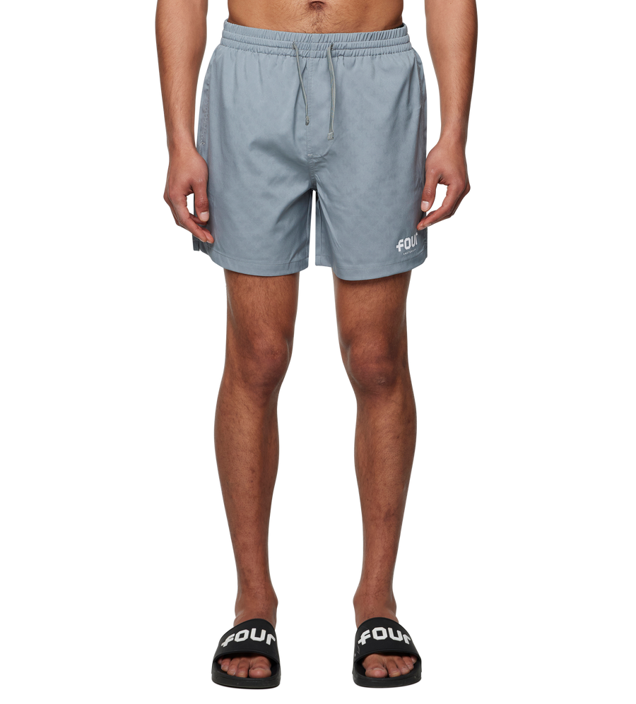 Logo 4AOP Swim Shorts Mockingbird Grey/ White