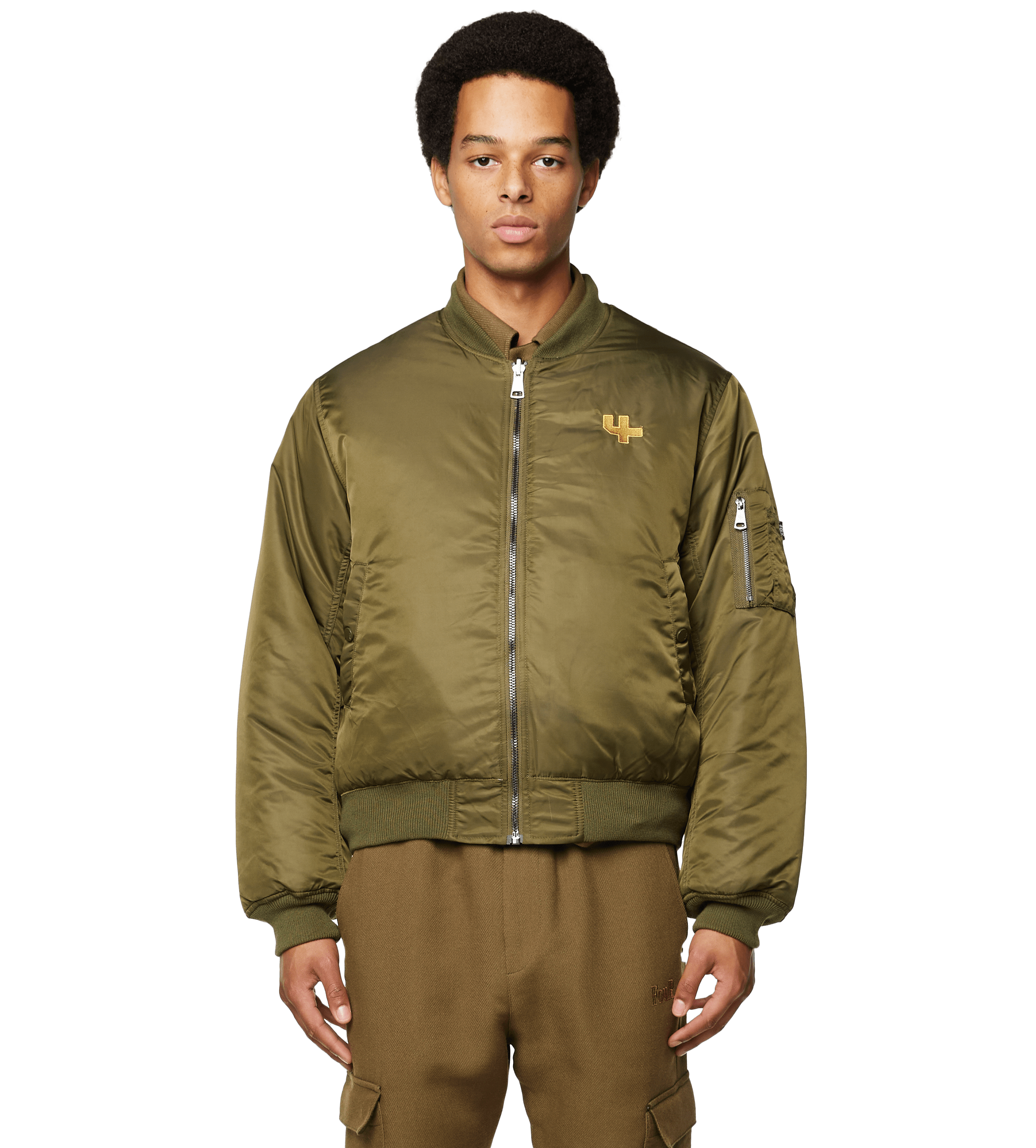 Transparent top bomber jacket