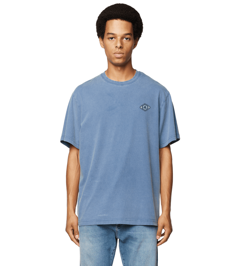 Washed T-shirt Blue - L