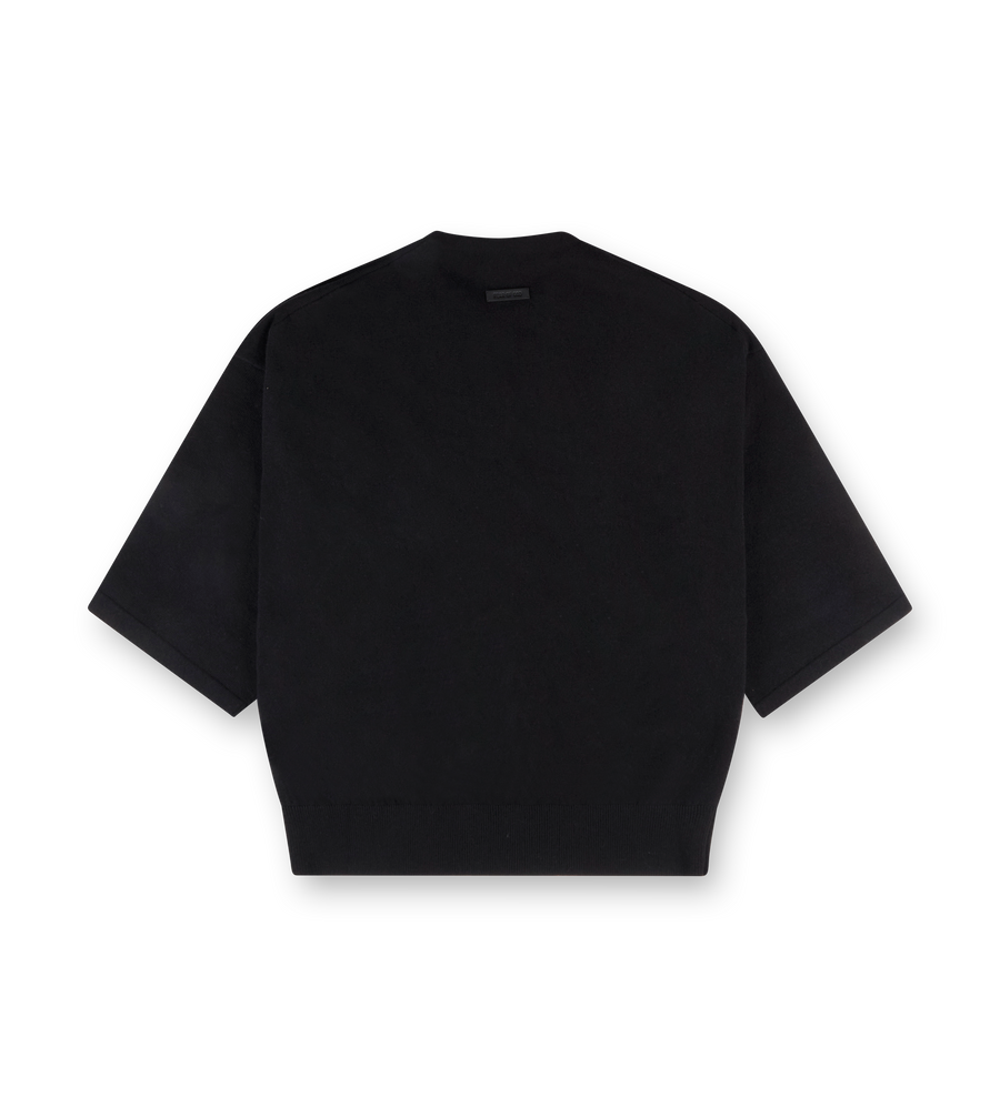 Fear of God Fine Knit Henley Tee (Black)