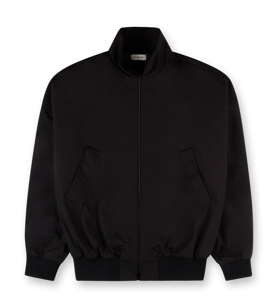 High Neck Track Jacket Black