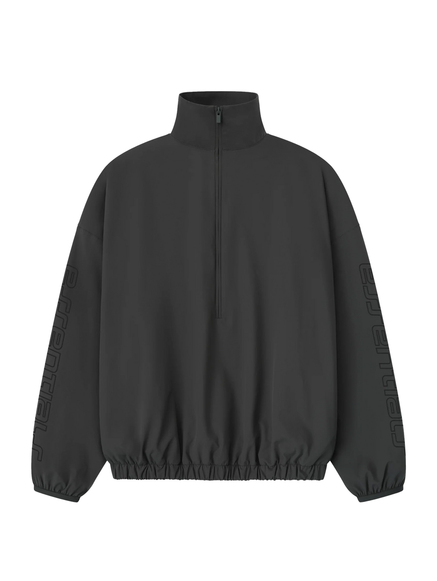 Fear of God Essentials Half Zip Track Jacket in Iron Grey