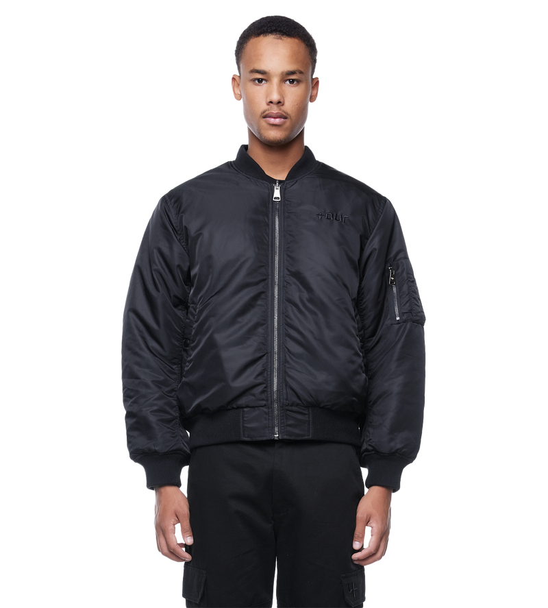 Reversible Bomber Jacket Black - XS