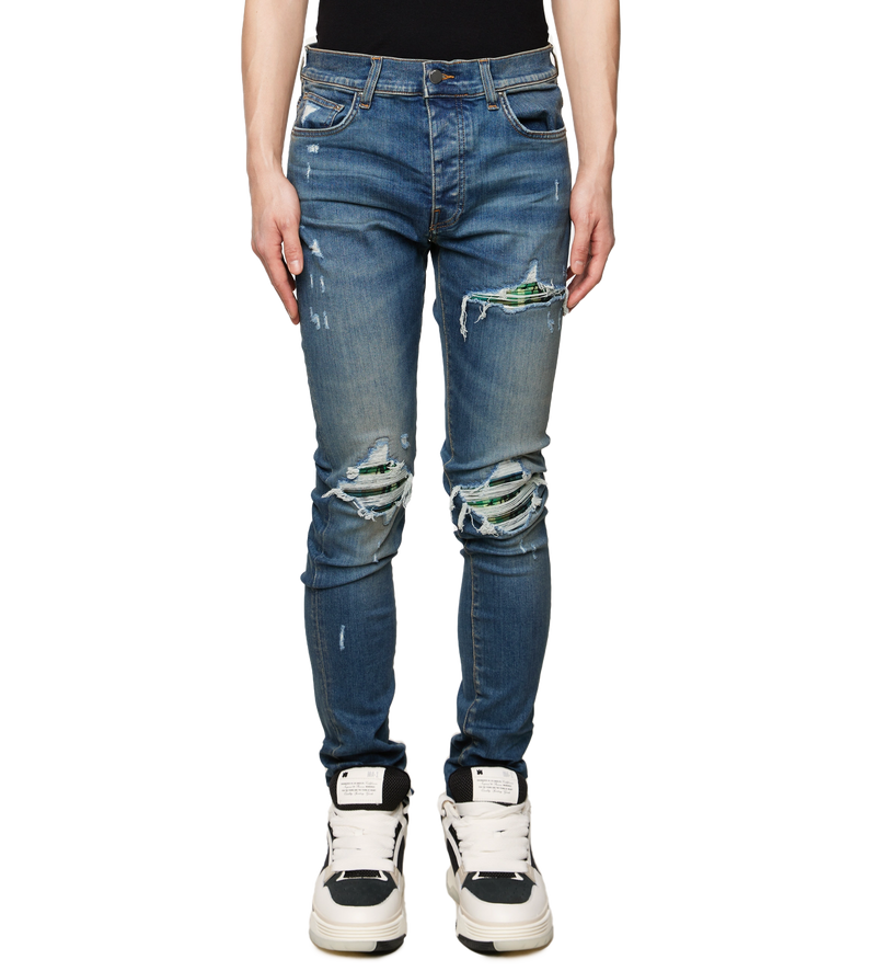 Mx1 Plaid Crafted Indigo Jeans - 32
