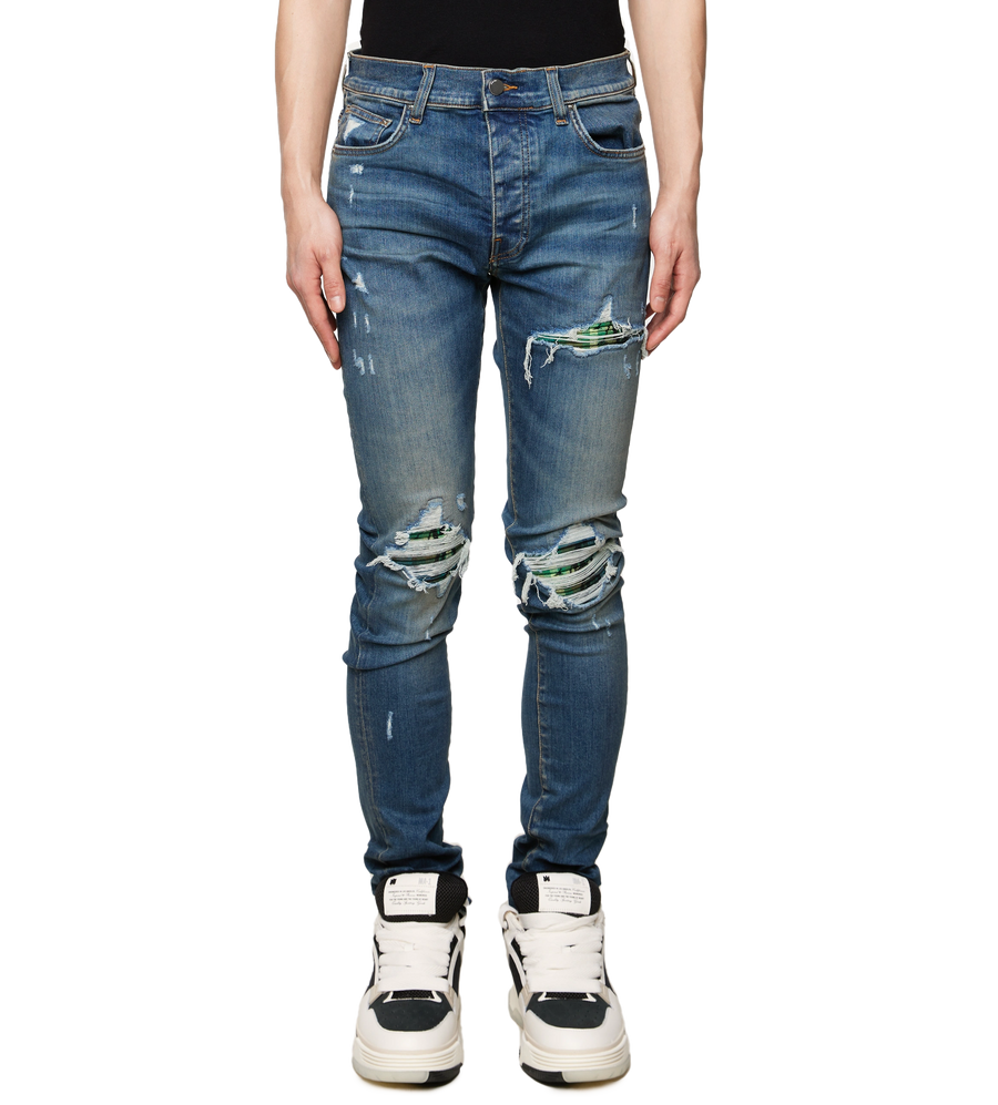 MX1 Plaid Crafted Indigo Jeans