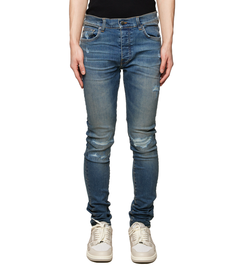 Distressed Skinny Jeans Crafted Indigo - 31