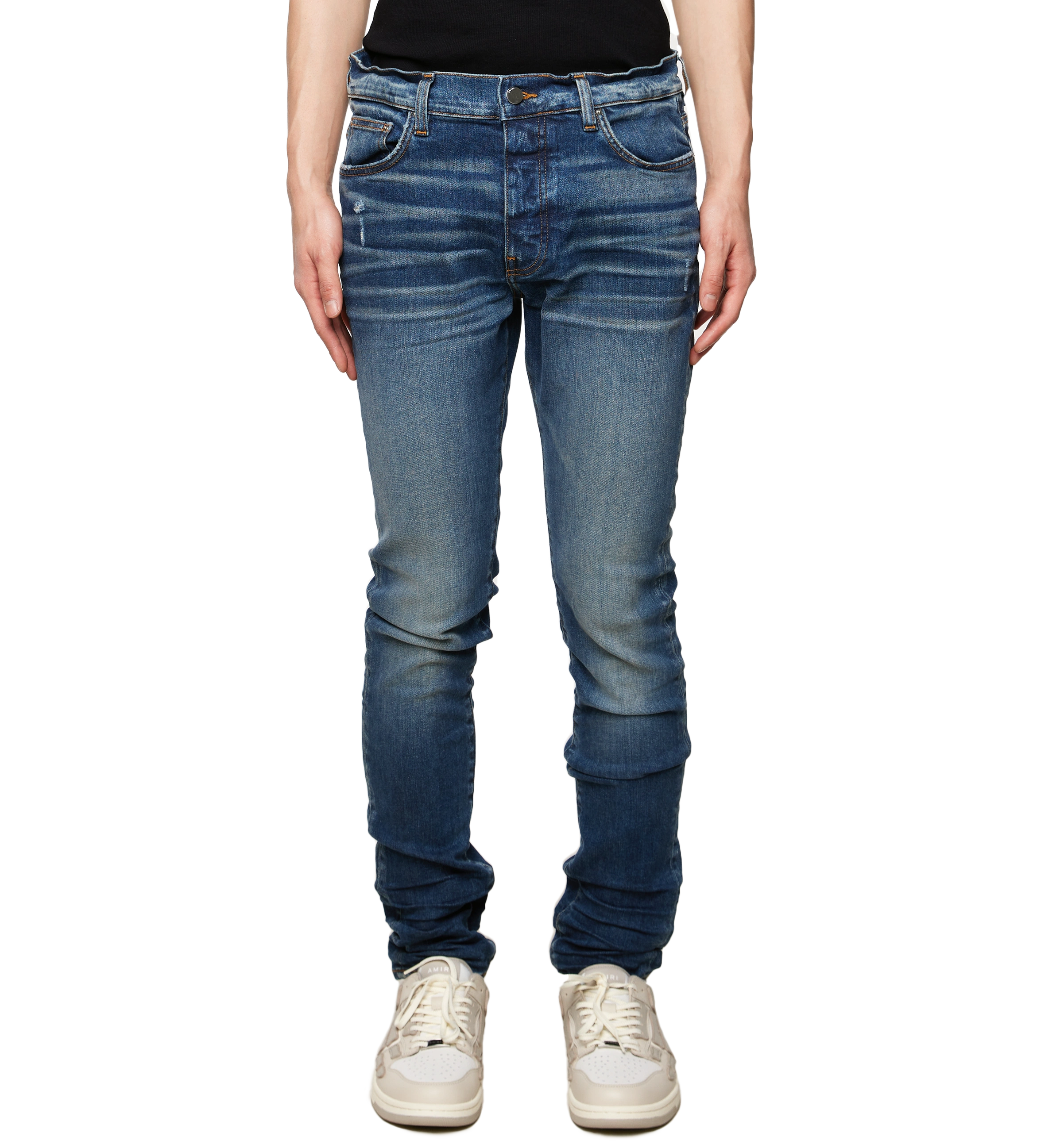 Amiri stack best sale jeans classic indigo