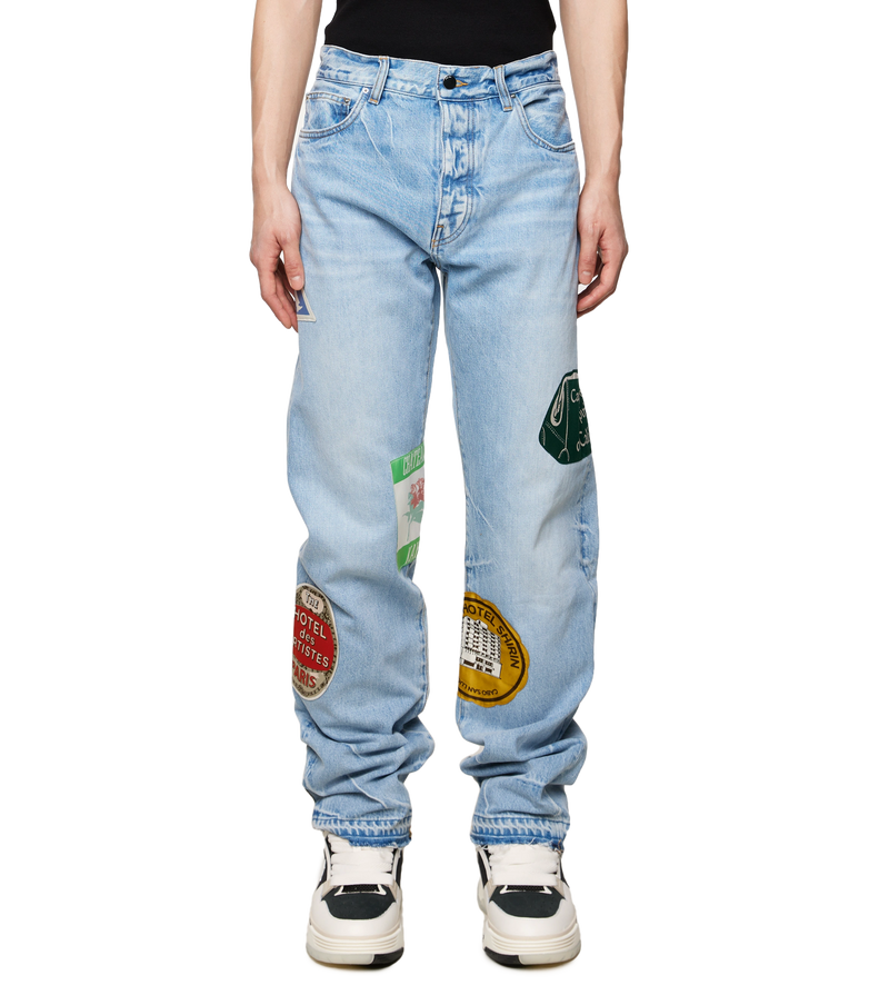 Patched Straight Jeans Perfect Indigo - 34