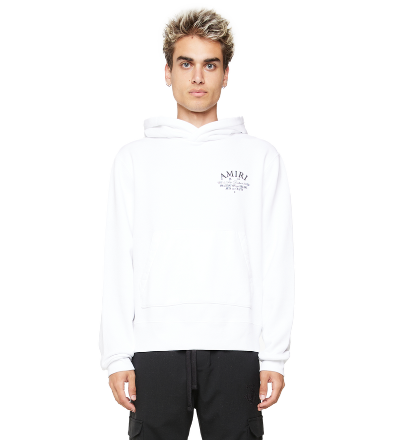 Logo-print Cotton Hoodie White - S