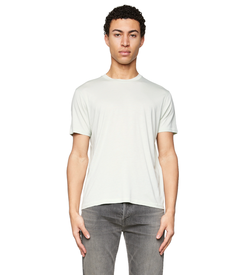 Lyocell Cotton Crewneck T-shirt Pale Mint - 52