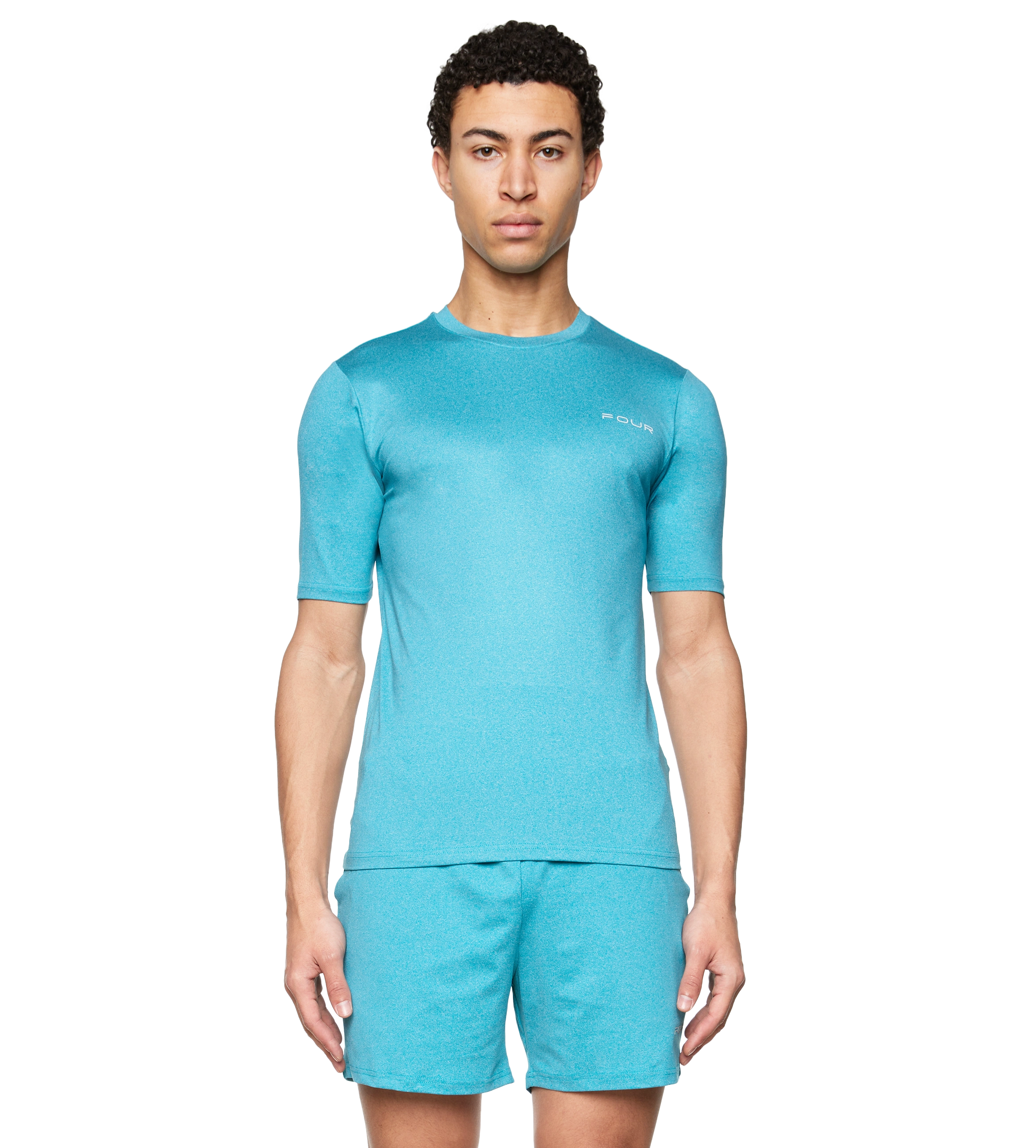 Blue – T-shirt Amsterdam Sportswear Melange Ocean FOUR