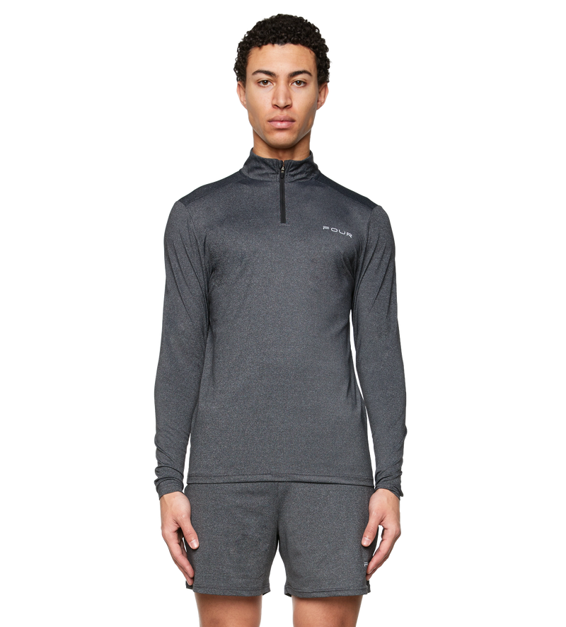 Sportswear Half Zip Melange Dark Grey - XL