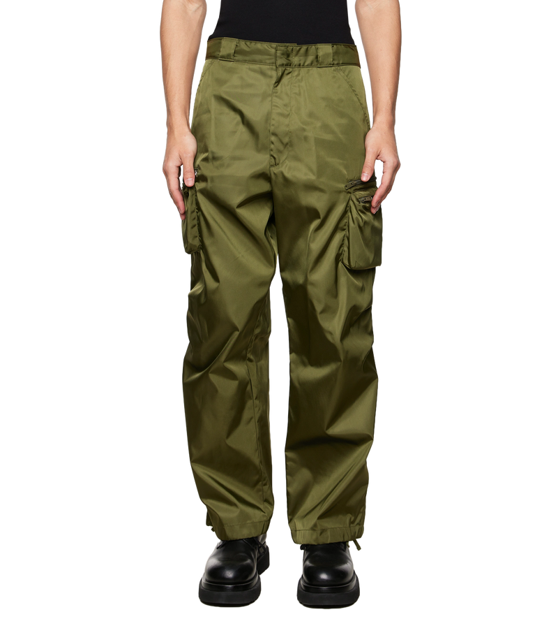 Re-nylon Cargo Pants Green - L