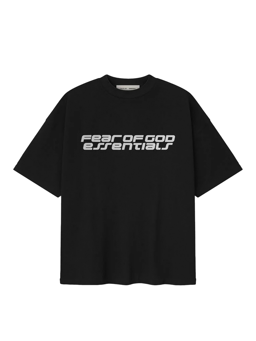 Fear of God Essentials Ponte 90s Tee in Vintage Black
