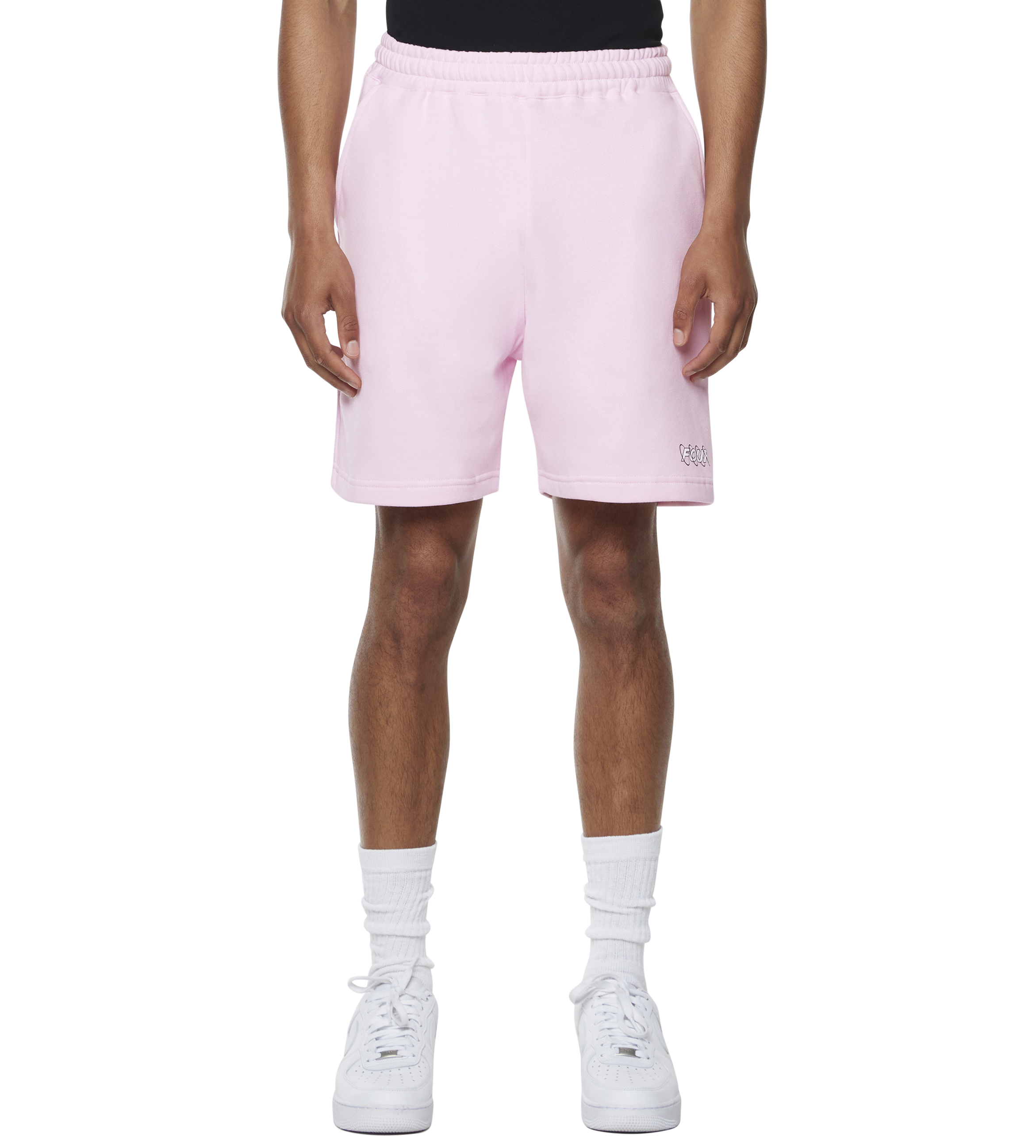 Circles Shorts Soft Pink/ White