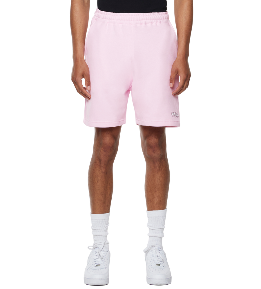 Circles Shorts Soft Pink/ White