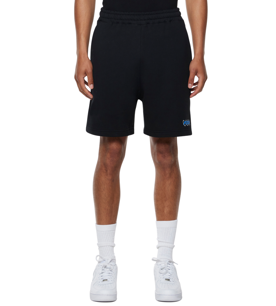 Circles Shorts Black/ Princess Blue