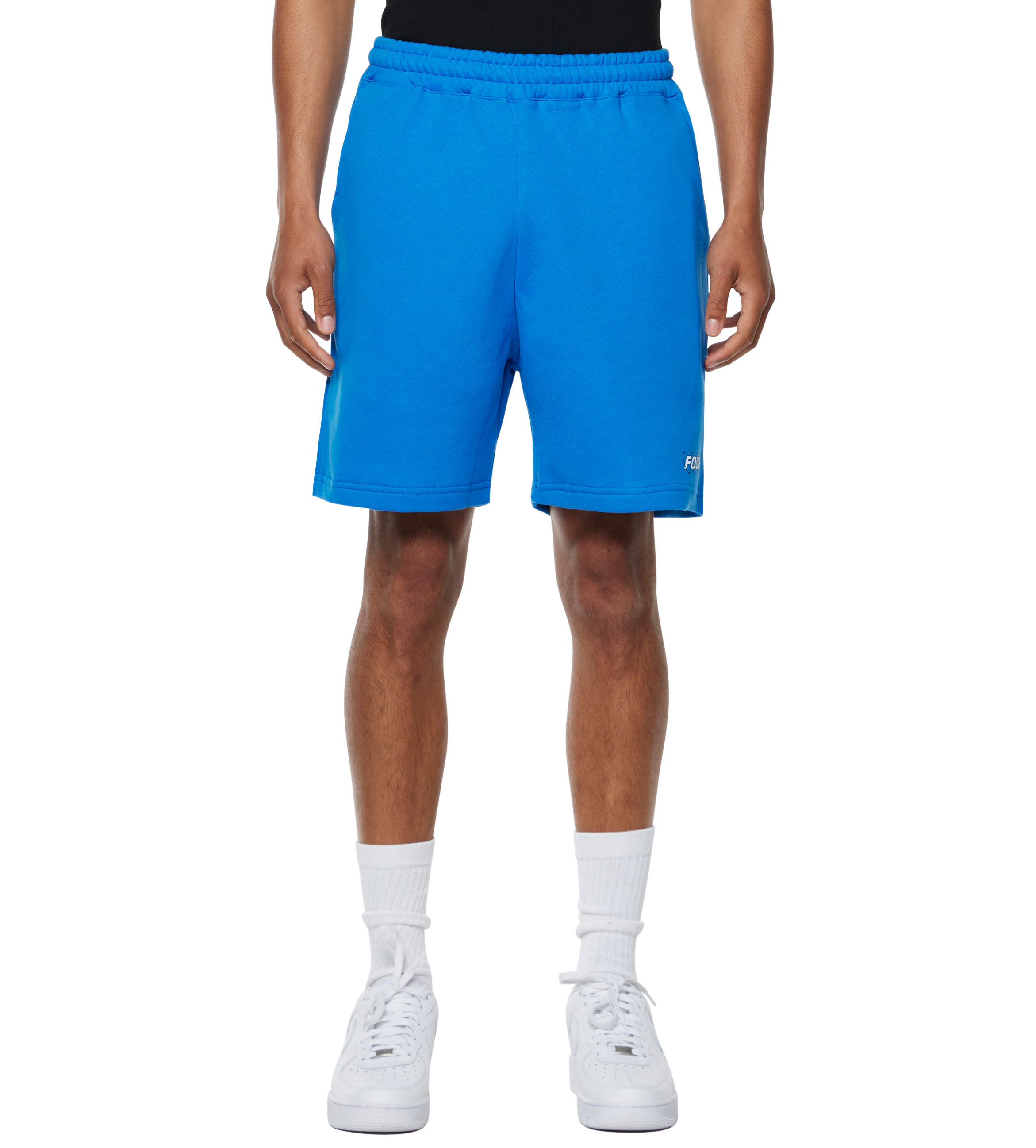 Circles Shorts Princess Blue/ White