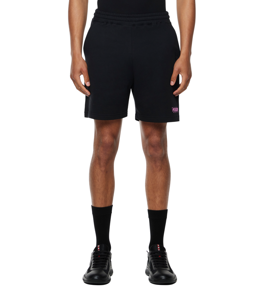 Circles Logo Shorts Black/ Pink