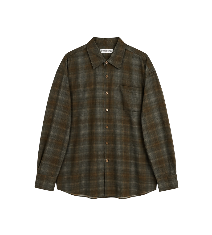 Borrowed Shirt More Check Print
