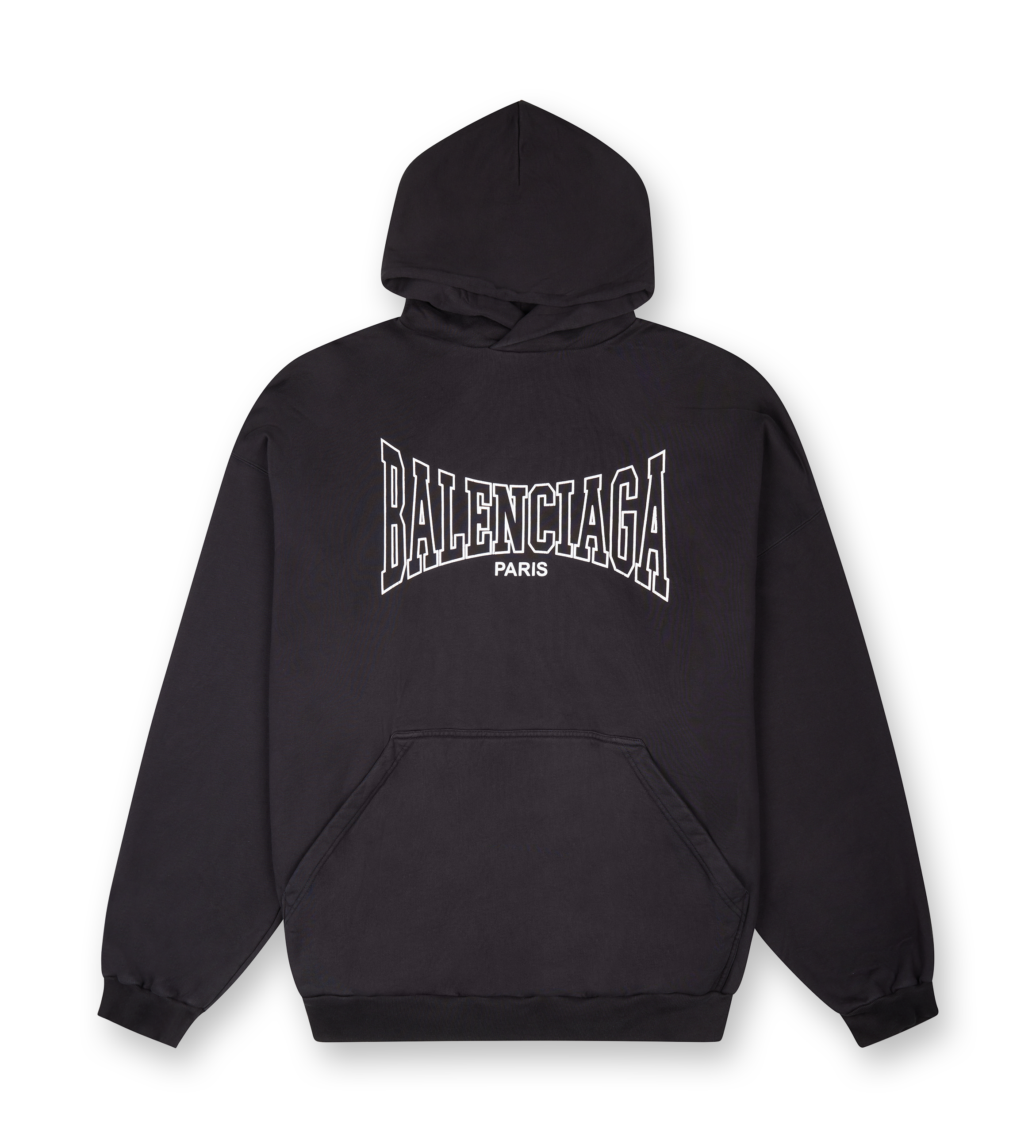Paris Hoodie Washed Black FOUR Amsterdam