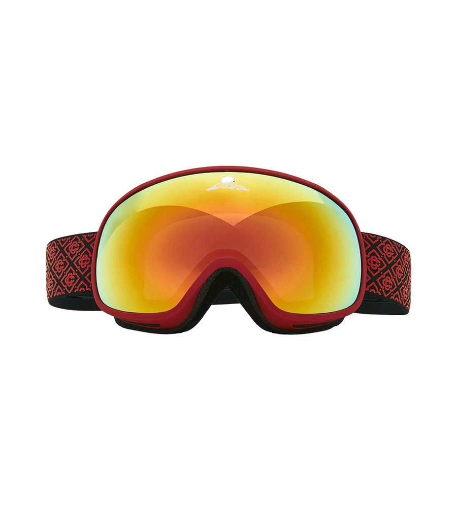 Casablanca Ski Goggles in Red Orange