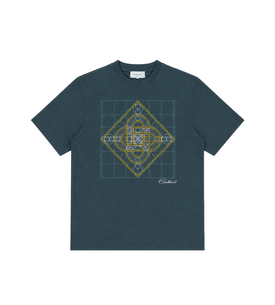 Logo Géométrie Sacrée Printed Classic T-Shirt Dark Teal