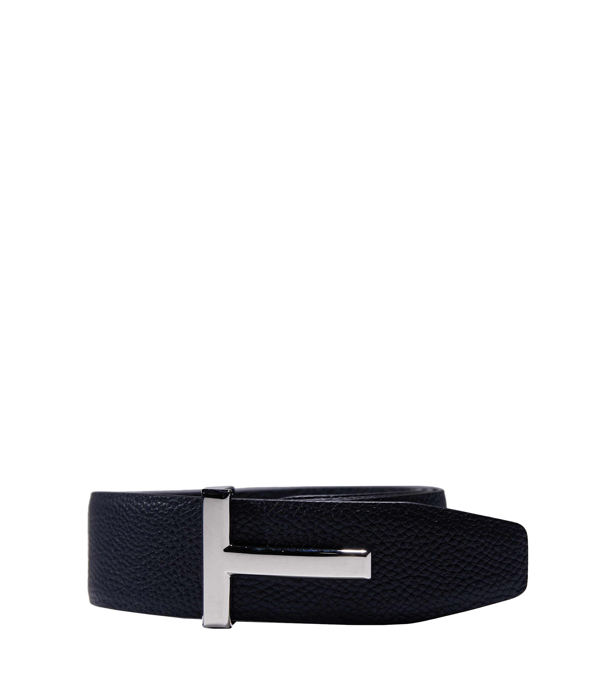 Soft Grain Leather T Icon Belt