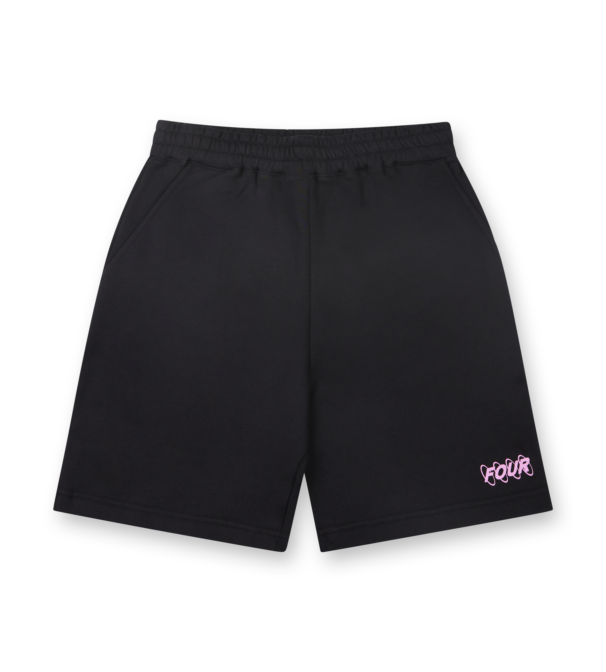 Circles Logo Shorts Black/ Pink